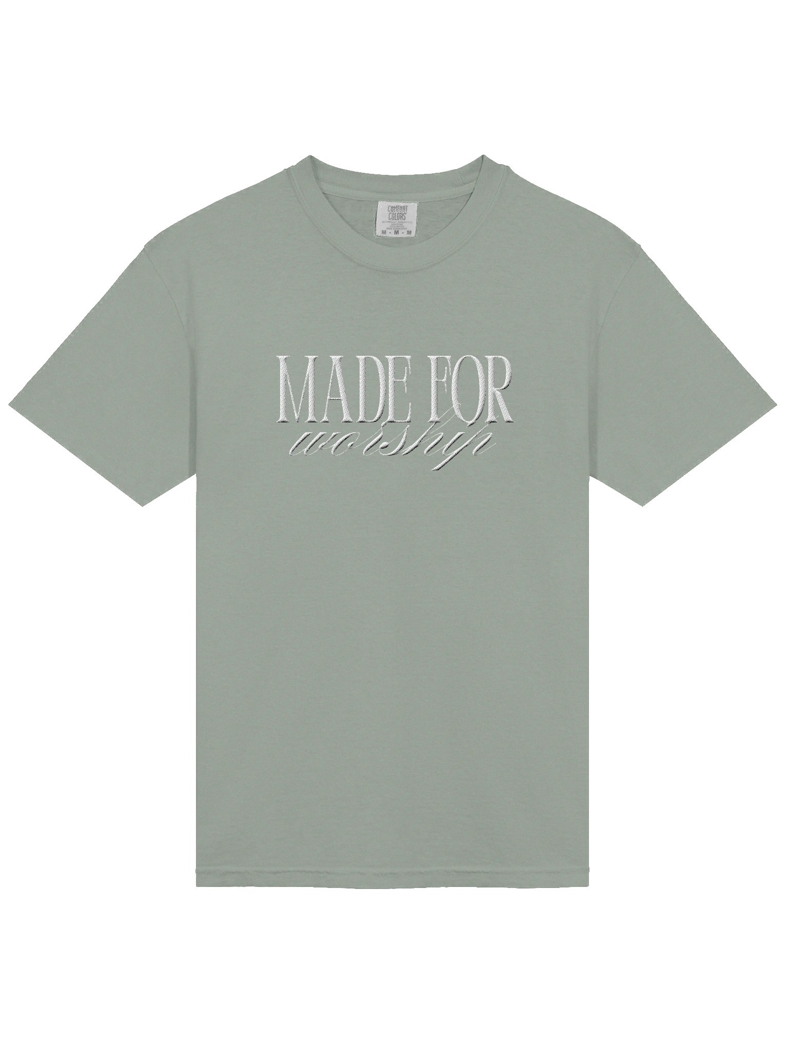 "Made For Worship" Embroidered Tee product image (3)