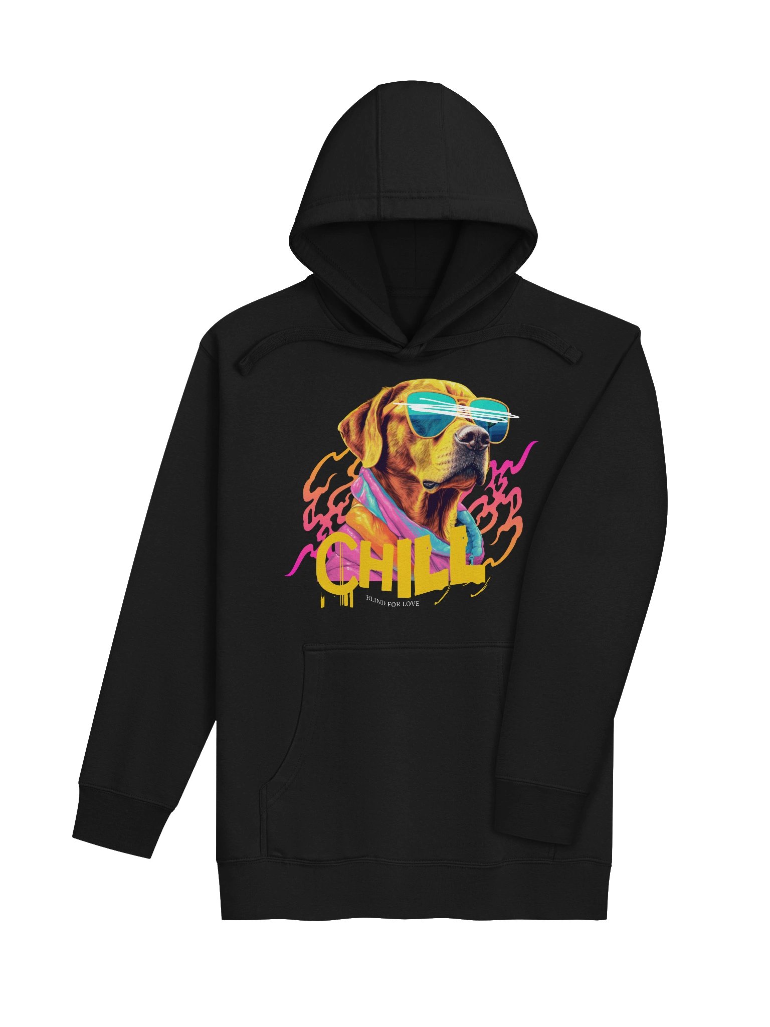 Chill Dog Unisex Hoodie: Fashionable Comfort Casual Wear product image (4)
