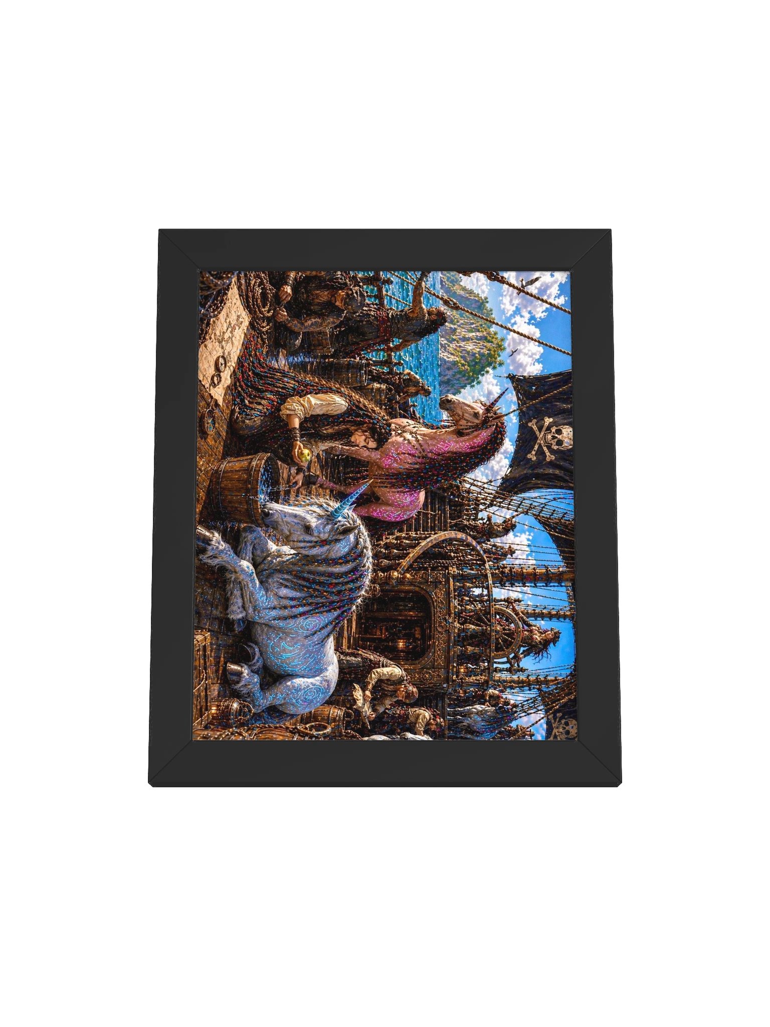 Pirate Unicorns - High Seas Framed Poster product image (1)
