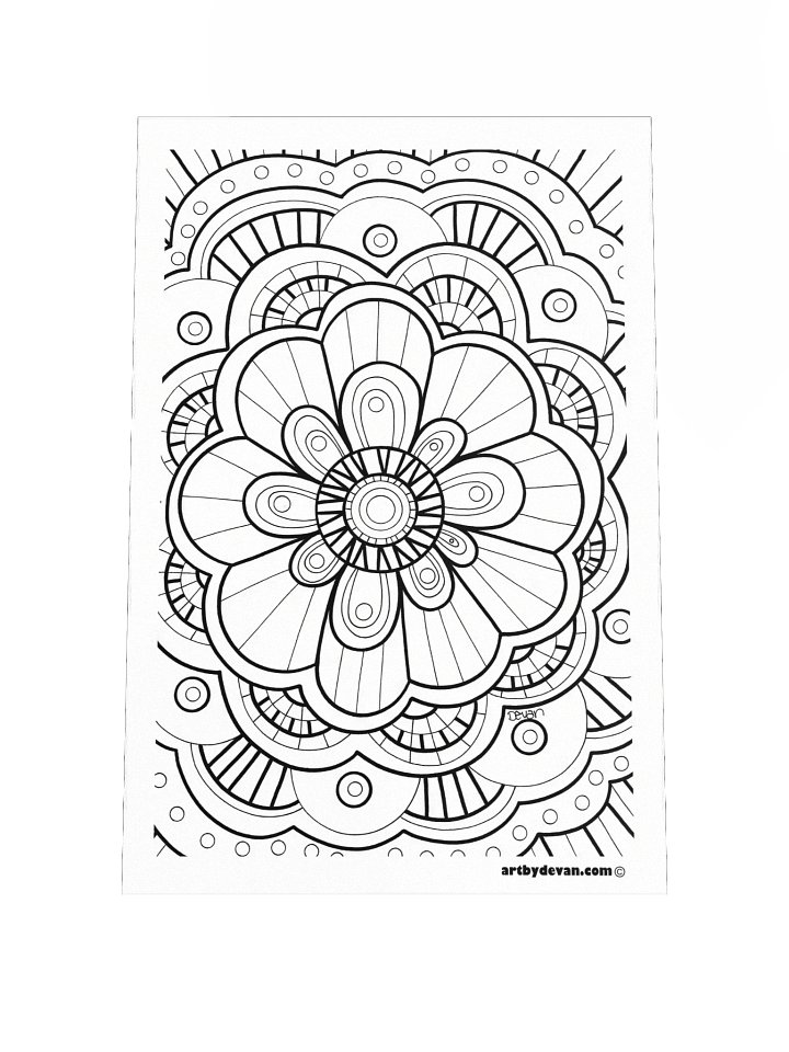 Color Your Own Art: Funky Mandala product image (1)