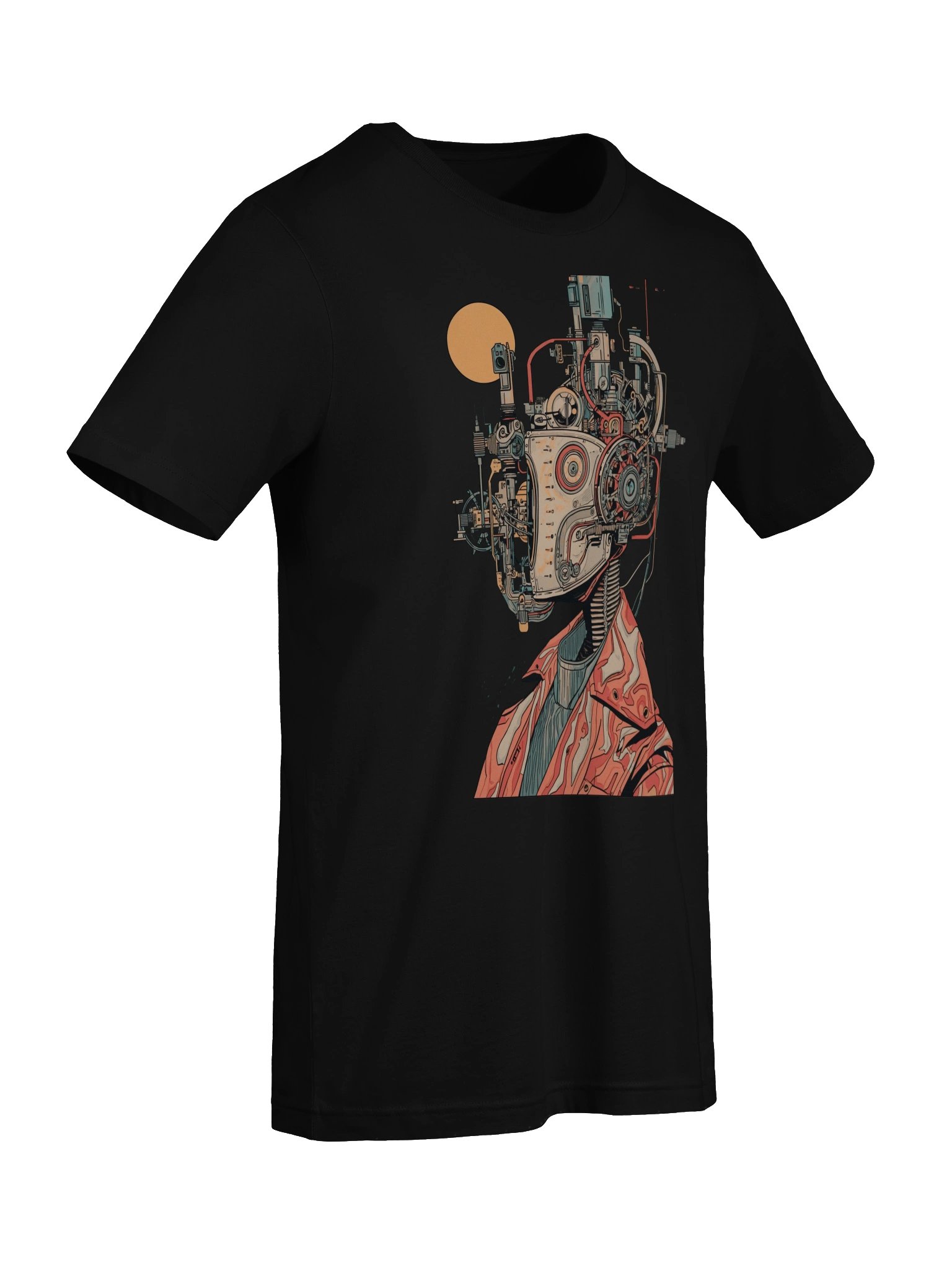Retro Cyborg Profile Lightweight T-Shirt product image (2)