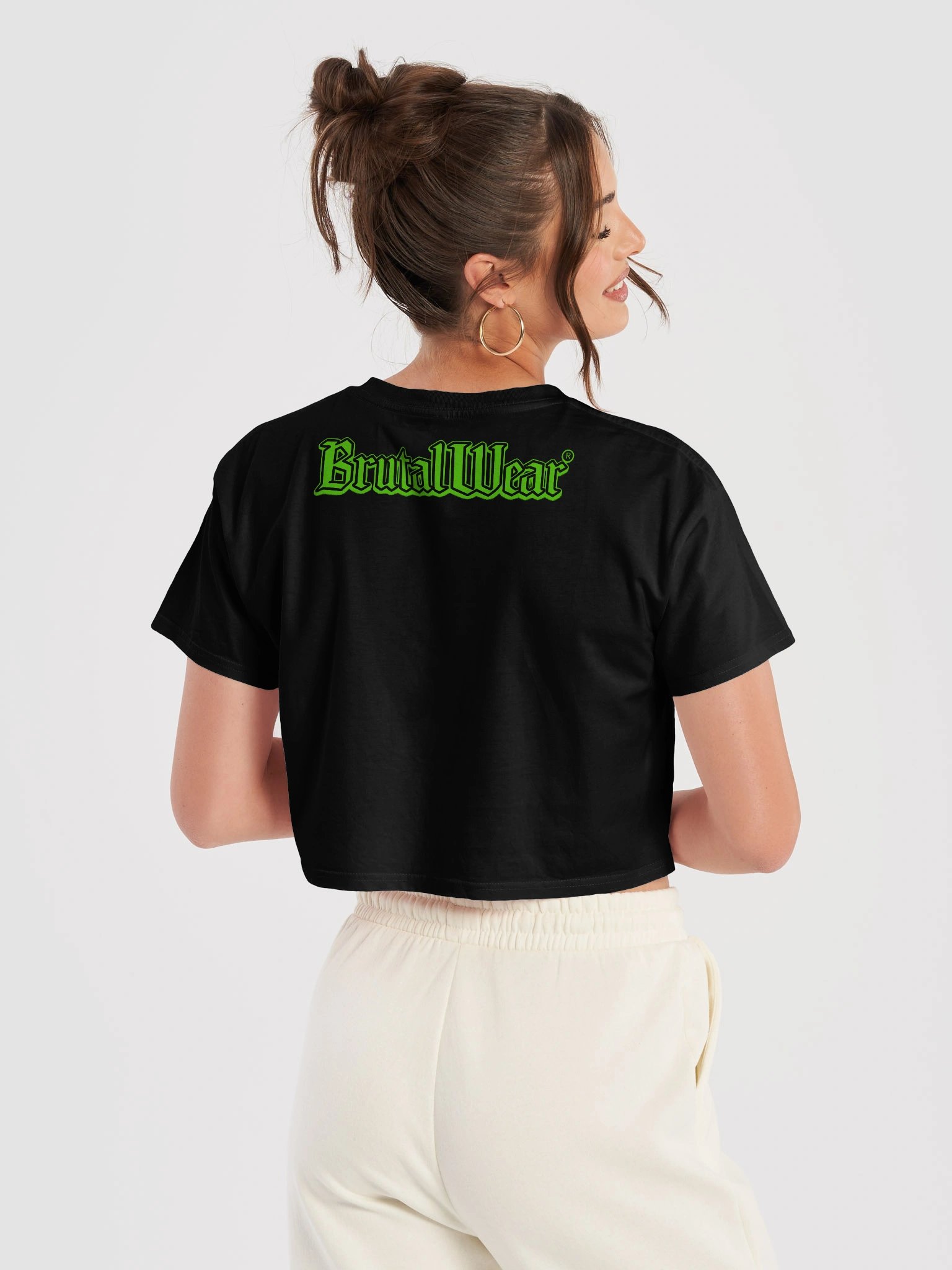 BrutalWear BrutalWearBabes Line Medieval Art Font 3GtR Battle Axe Blood Gothic Font On Back Aggressive Design Aesthetic. product image (48)