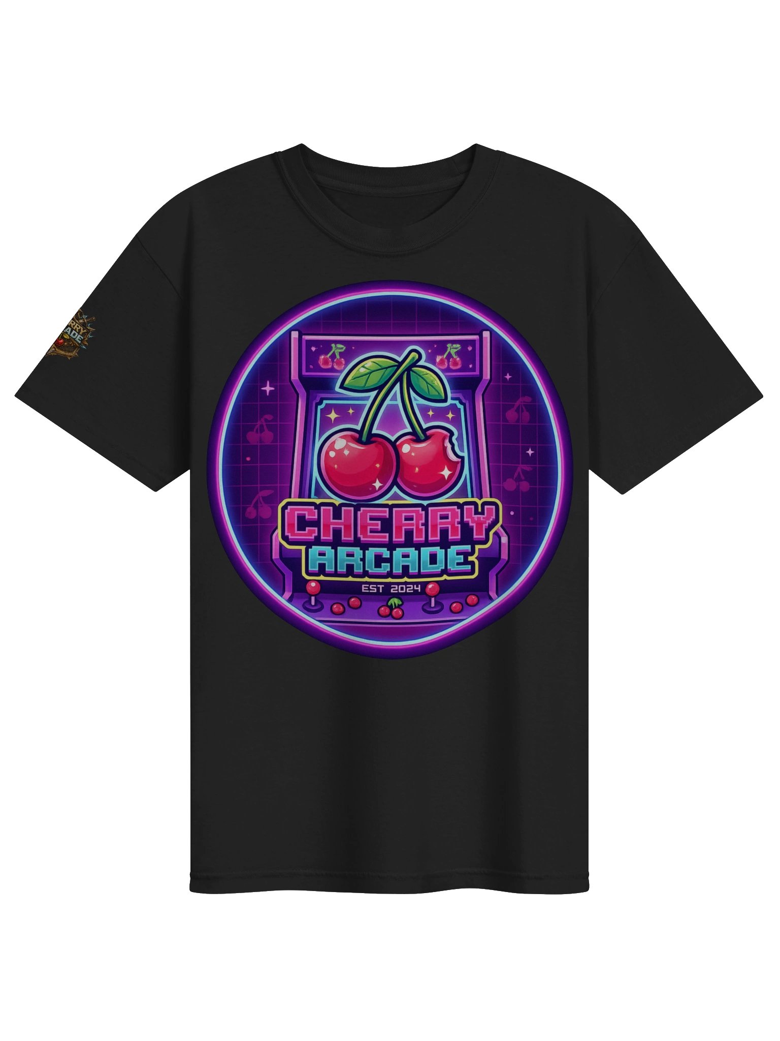 Cherry Arcade Neon Logo Tee product image (1)