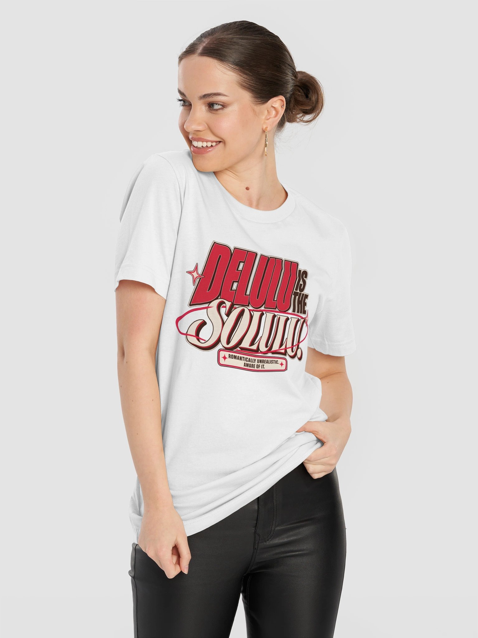 Delulu Is the Solulu – Funny Y2K Graphic T-Shirt for Women product image (4)