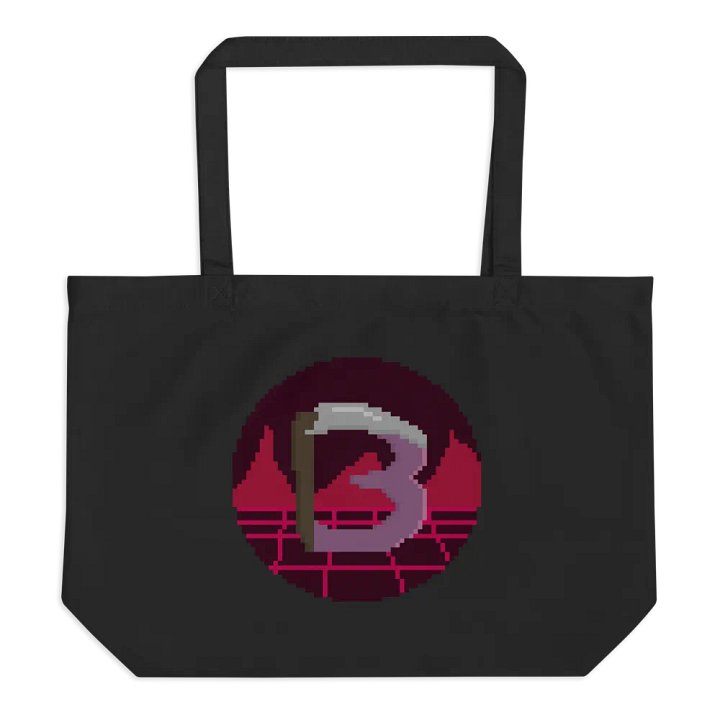 Large Harbingerofbeth Scythe Logo by Cassafrassarole Tote Bag product image (1)