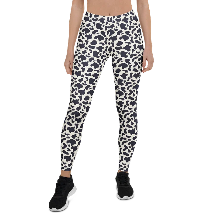 Comfortable Abstract Leggings Bold Black Animal Print product image (1)