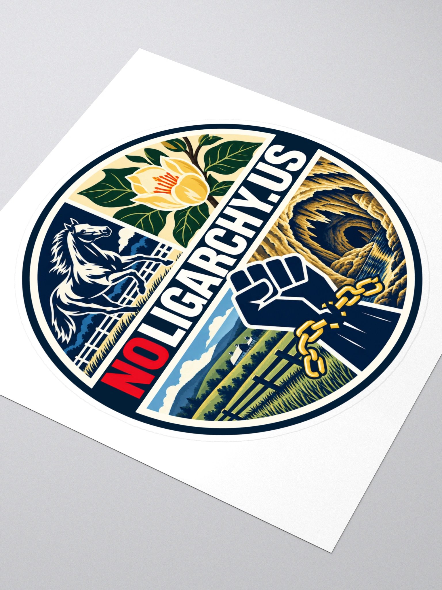 Kentucky NOLIGARCHY.US sticker product image (3)