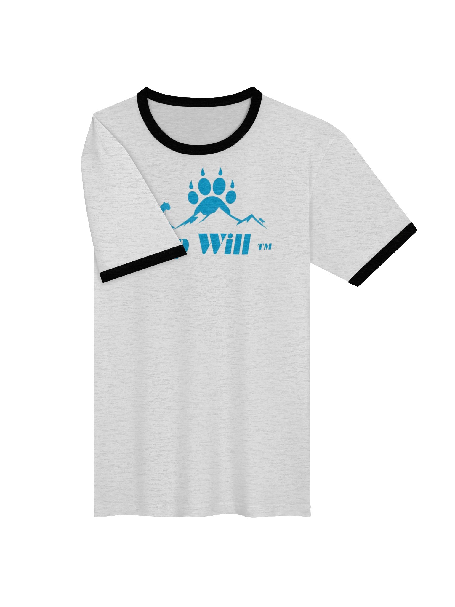 Top Will™ Grey & Blue Unisex Ringer T-Shirt product image (3)