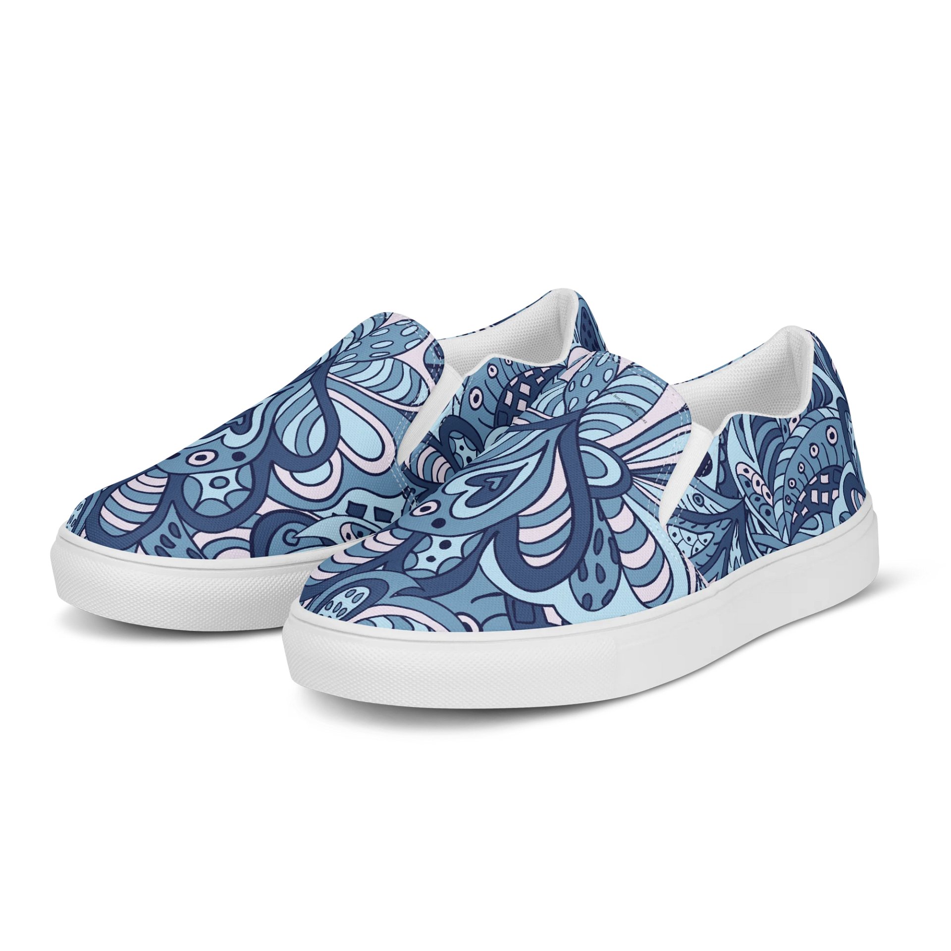Blue Swirl Women's Slip-Ons product image (3)