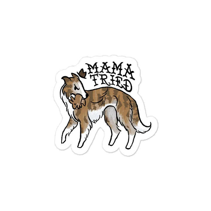 Mama Tried Sticker - Irish Marked Dorito Brindle product image (1)