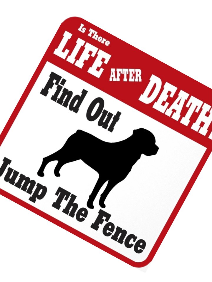 Rottweiler Warning Kiss Cut Stickers product image (6)