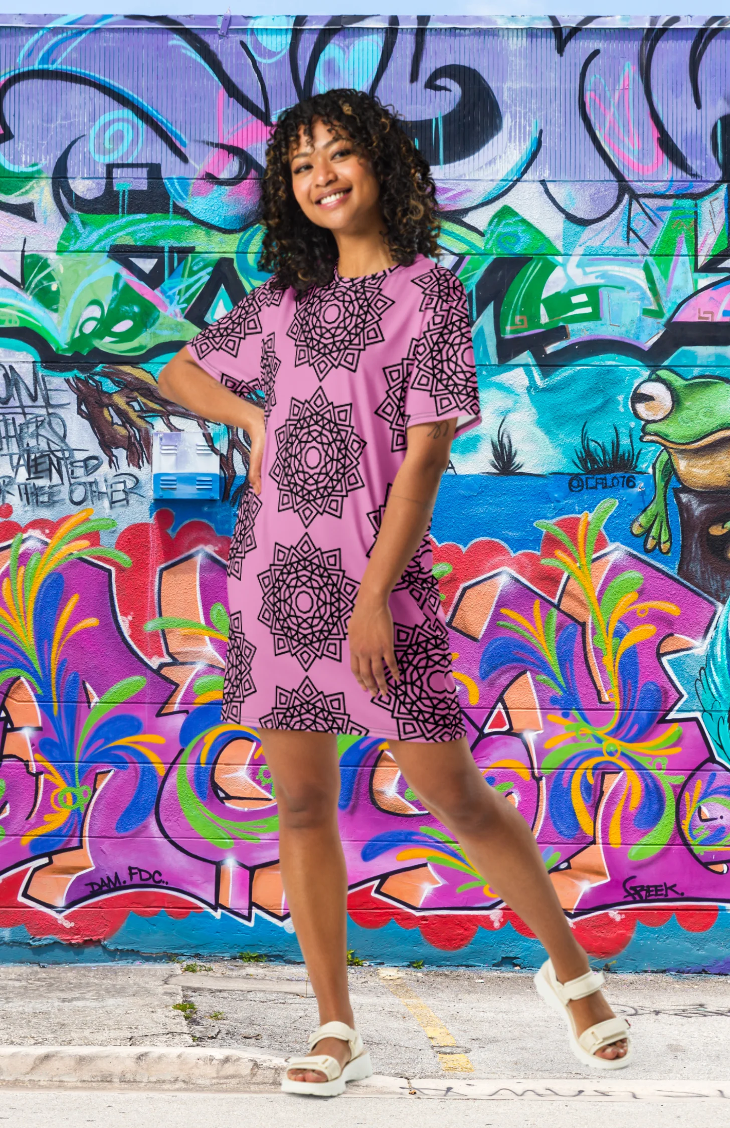 Pink Mandala T Dress product image (1)
