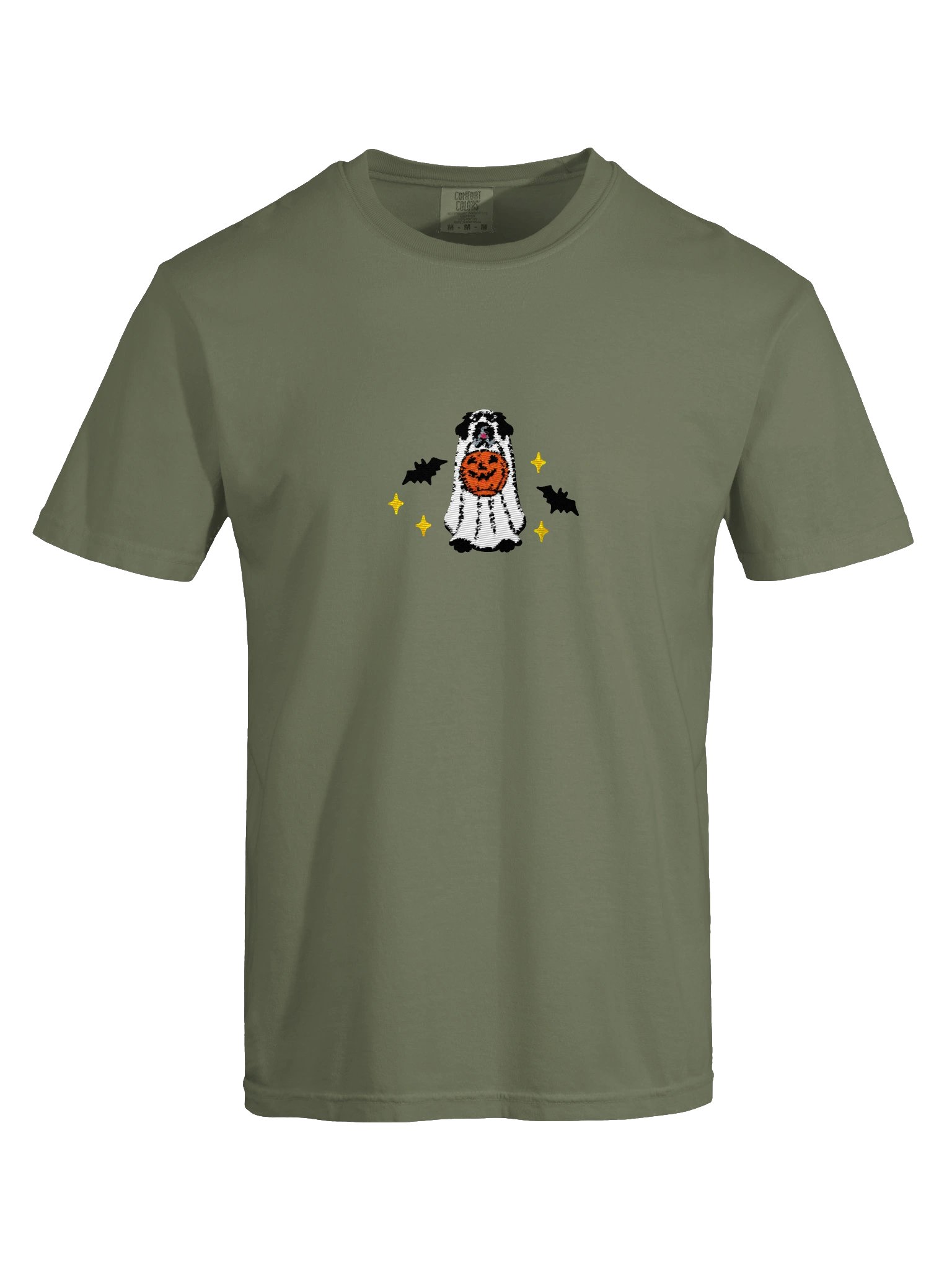Halloween Newfoundland(Black) Embroidered T-Shirt product image (13)