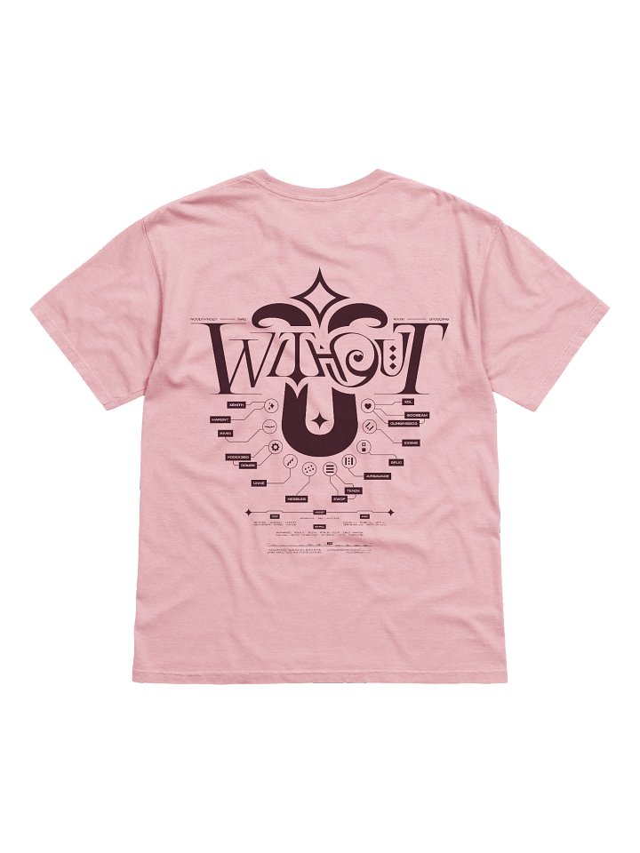 W/O U Maroon/Pink Shirt product image (2)