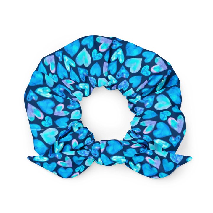 Gradient Hearts All-Over Print Scrunchie product image (1)