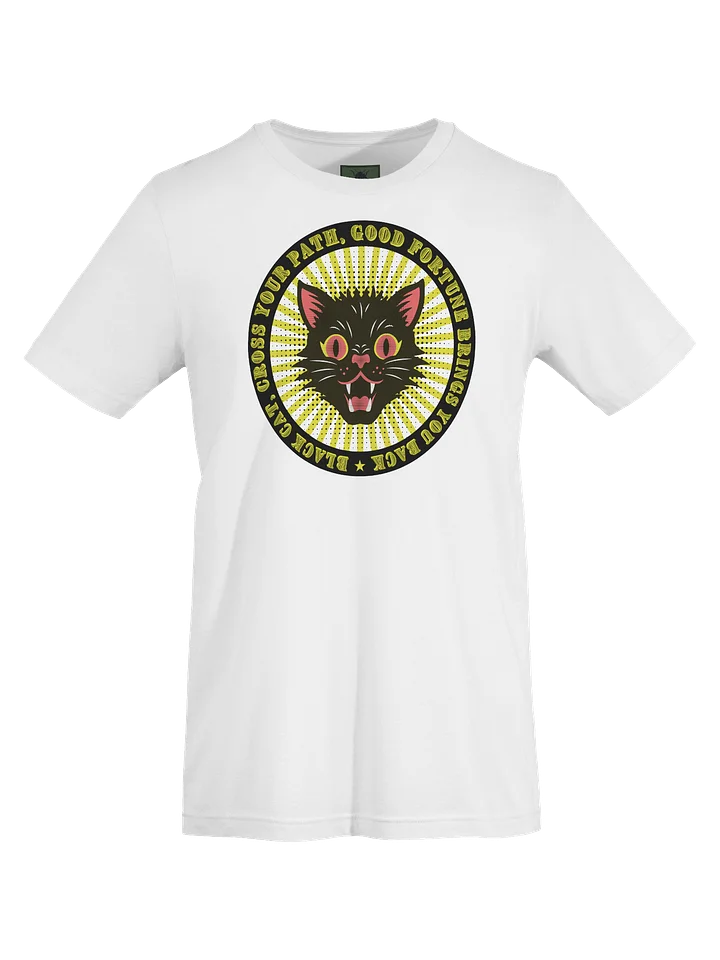 Lucky Black Black Cat Graphic T-Shirt product image (1)
