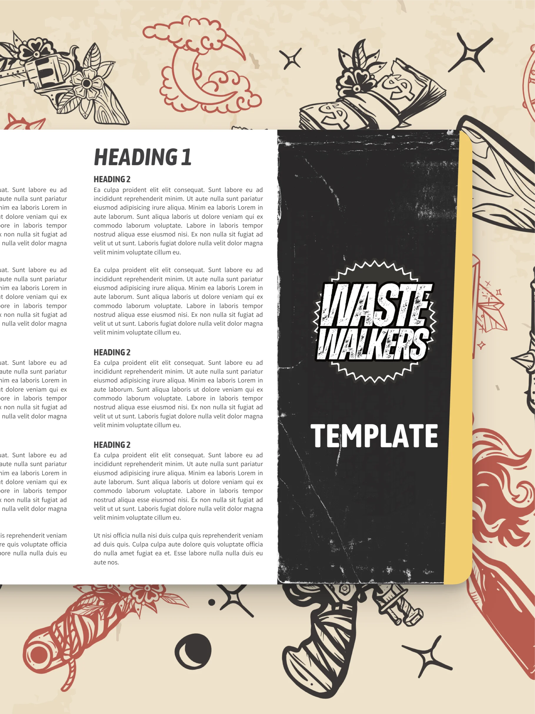 Wastewalkers Trifold Canva Template product image (1)