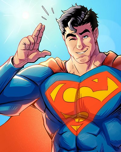 💥THE SUPER G.O.A.T HIMSELF!💥 
× 
Here's a full breakdown of this Superman portrait from sketch cover to digital illustration,...