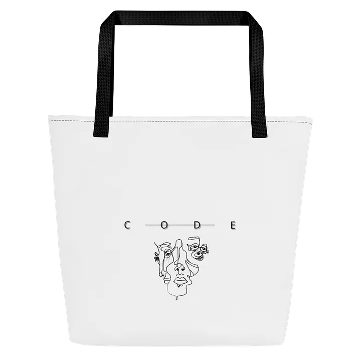 CODE Large Tote Bag product image (1)
