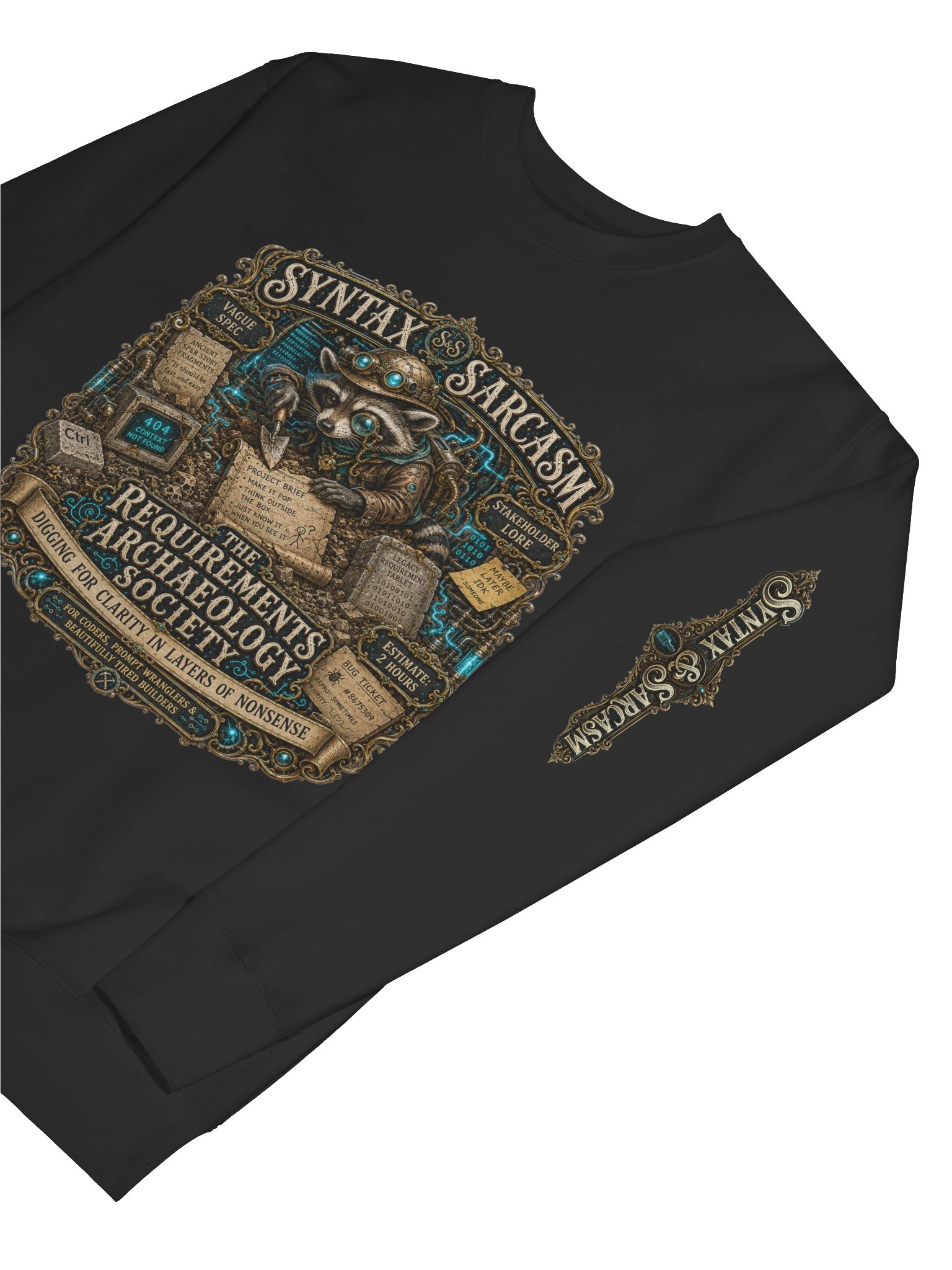 Syntax & Sarcasm Requirements Archaeology Cotton Heritage Premium Sweatshirt product image (7)