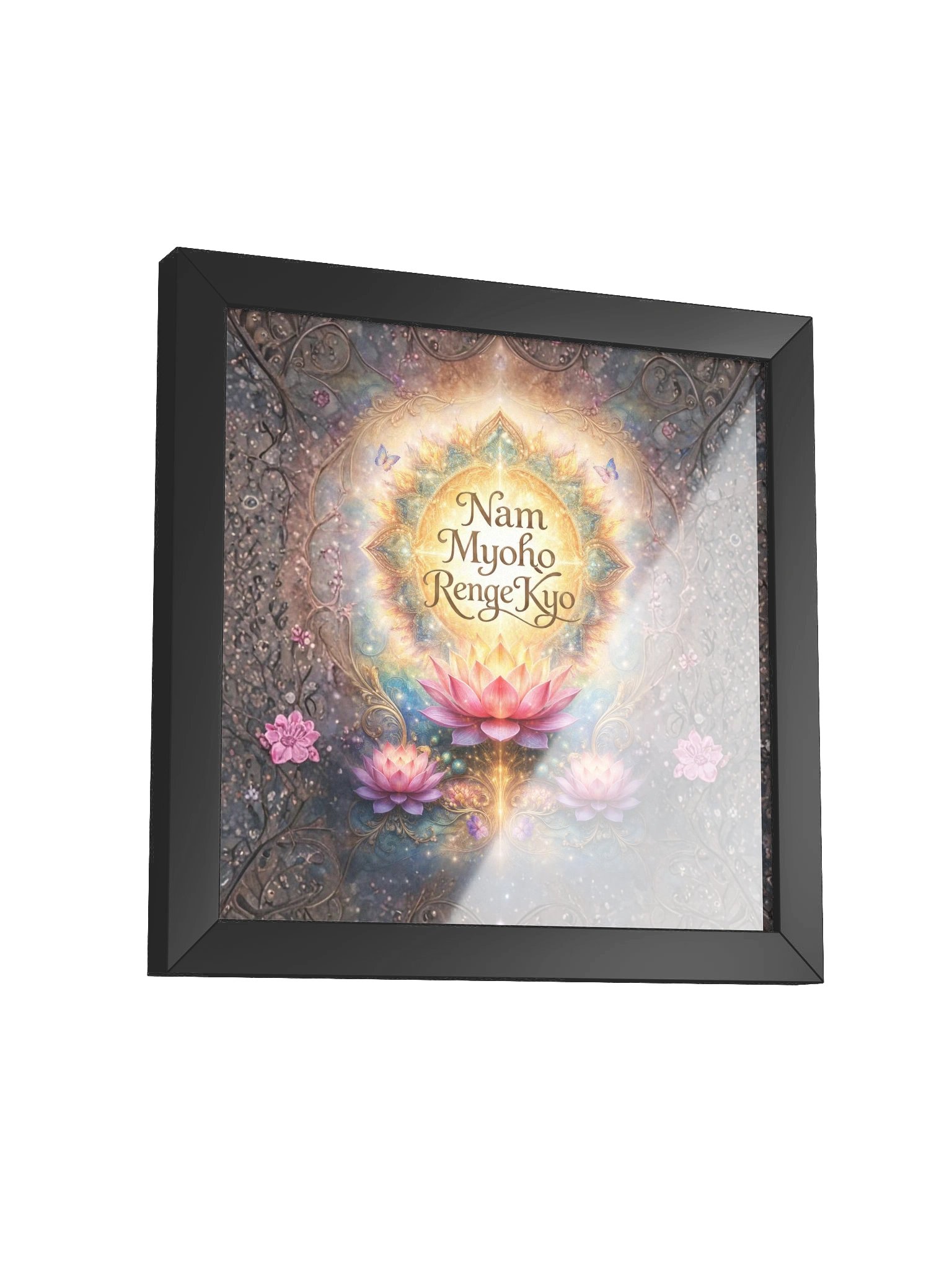 Nam Myoho Renge Kyo Lotus Framed Wall Art product image (36)
