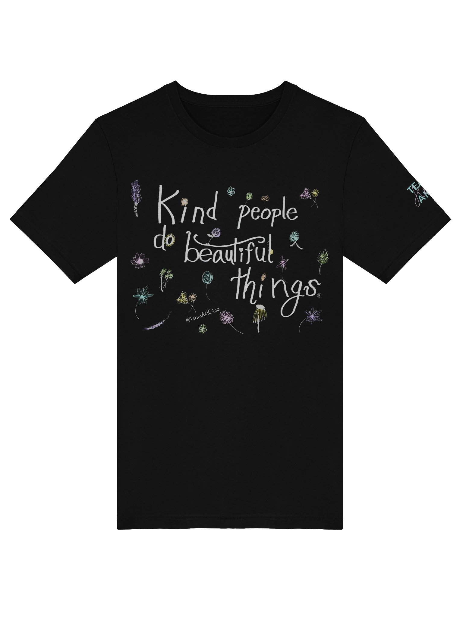 Ana's Wildflowers T-SHIRT (black shirt) product image (5)