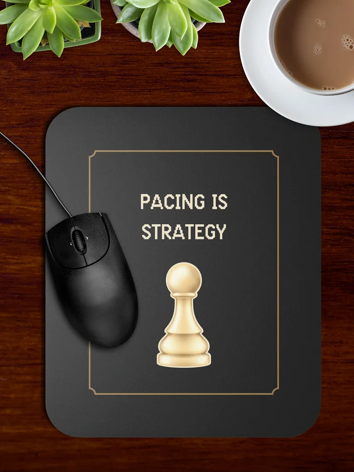 Pacing Is Strategy Mouse Pad | Chronic Illness & Spoonie Desk Decor product image (1)