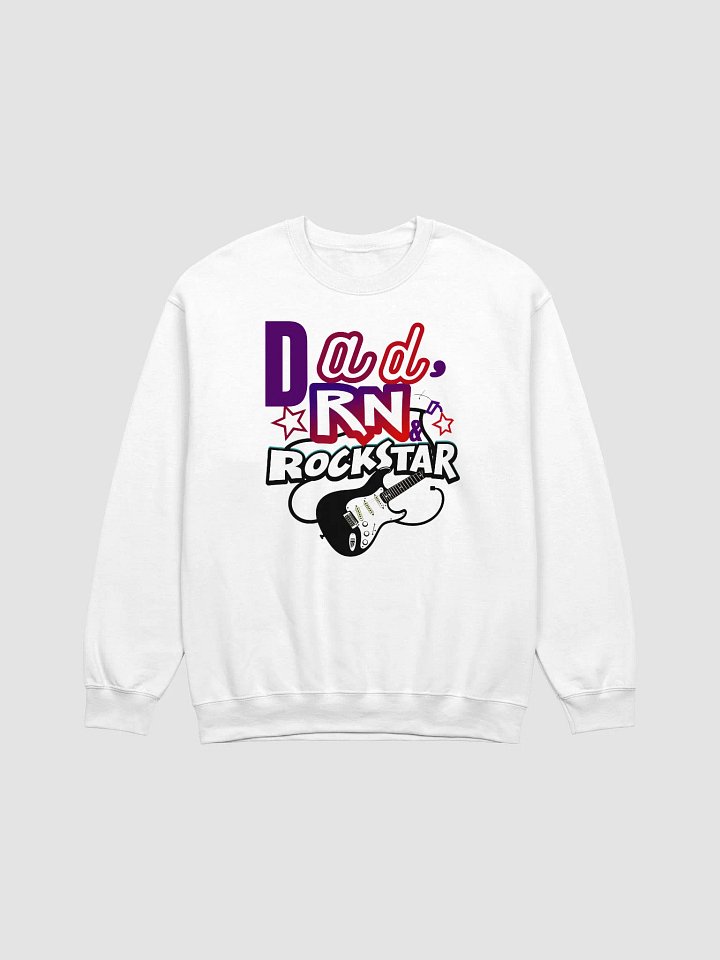 Rockstar Dad Graphic Crewneck Sweatshirt product image (5)