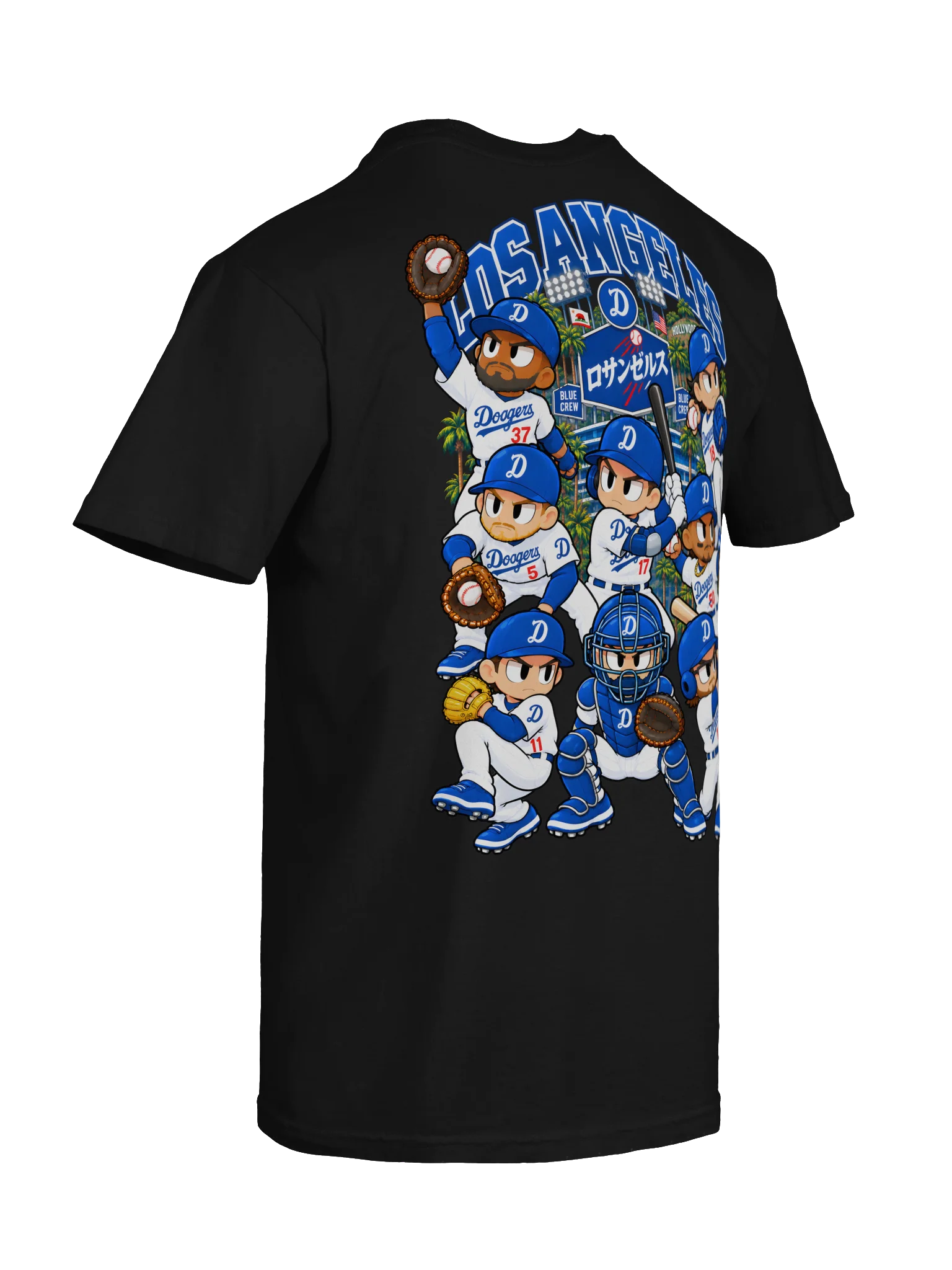 Los Angeles Baseball 2026 Animated Player Back Print T-Shirt product image (12)