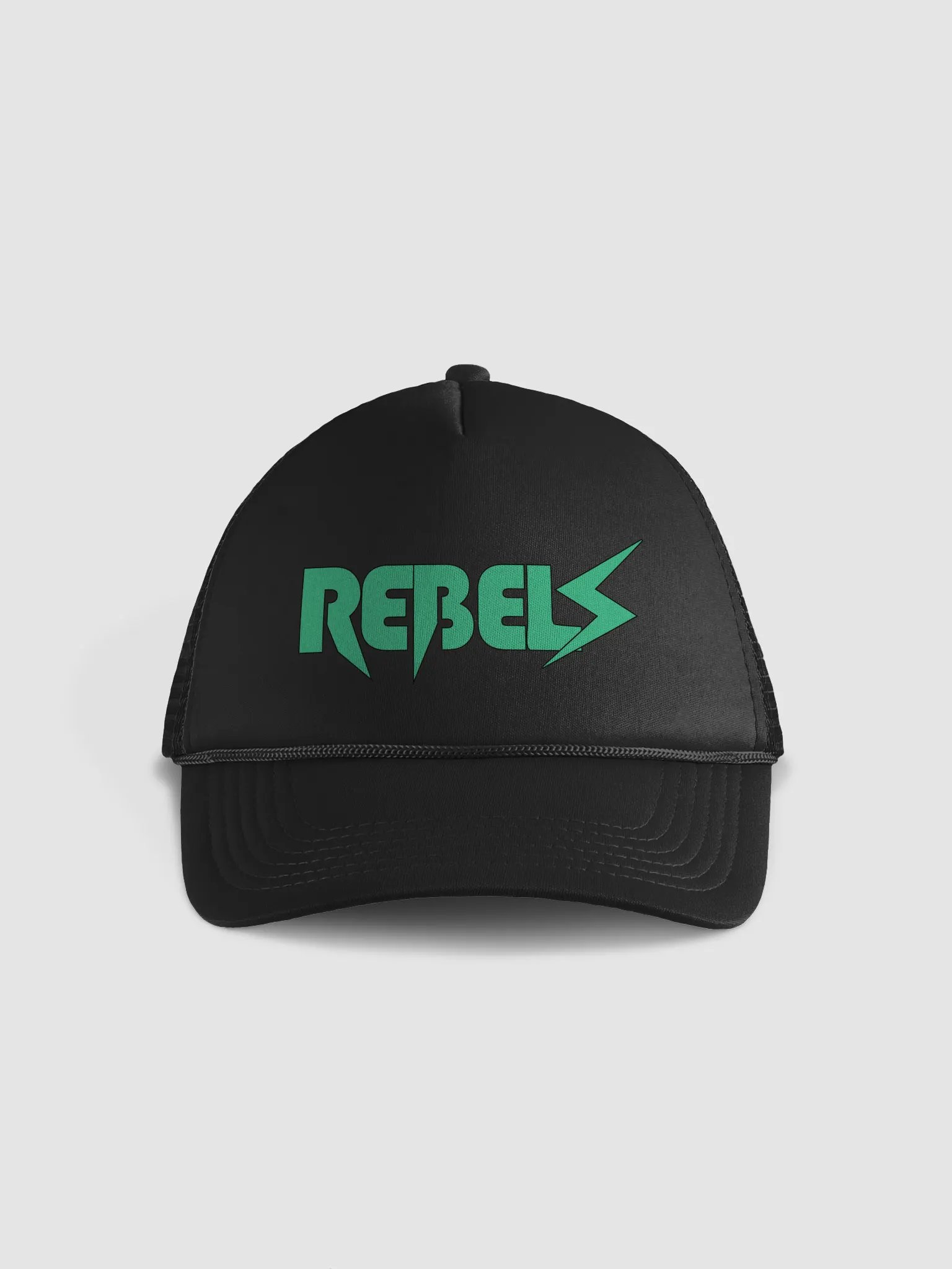 Foam Trucker Hat Black | Green product image (1)