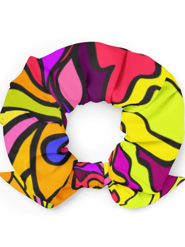 Vibrant Harmony All-Over Print Scrunchie - Wave at Sunset product image (5)