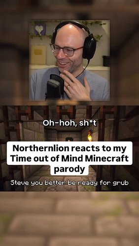 Northernlion reacting to my Steely Dan Time out of Mind Minecraft parody. Watch the original on my YouTube! #gyattrock #strea...