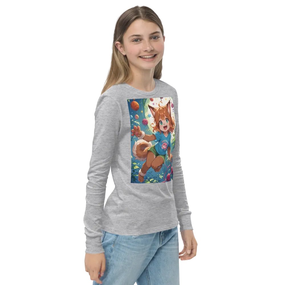 Animated Cat Girl Long Sleeve Tee product image (23)