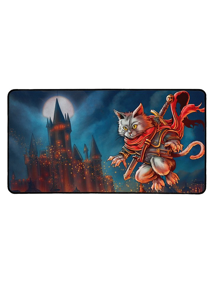 'Big Cat' Hand Drawn Playmat by DarkSideTokens! product image (1)