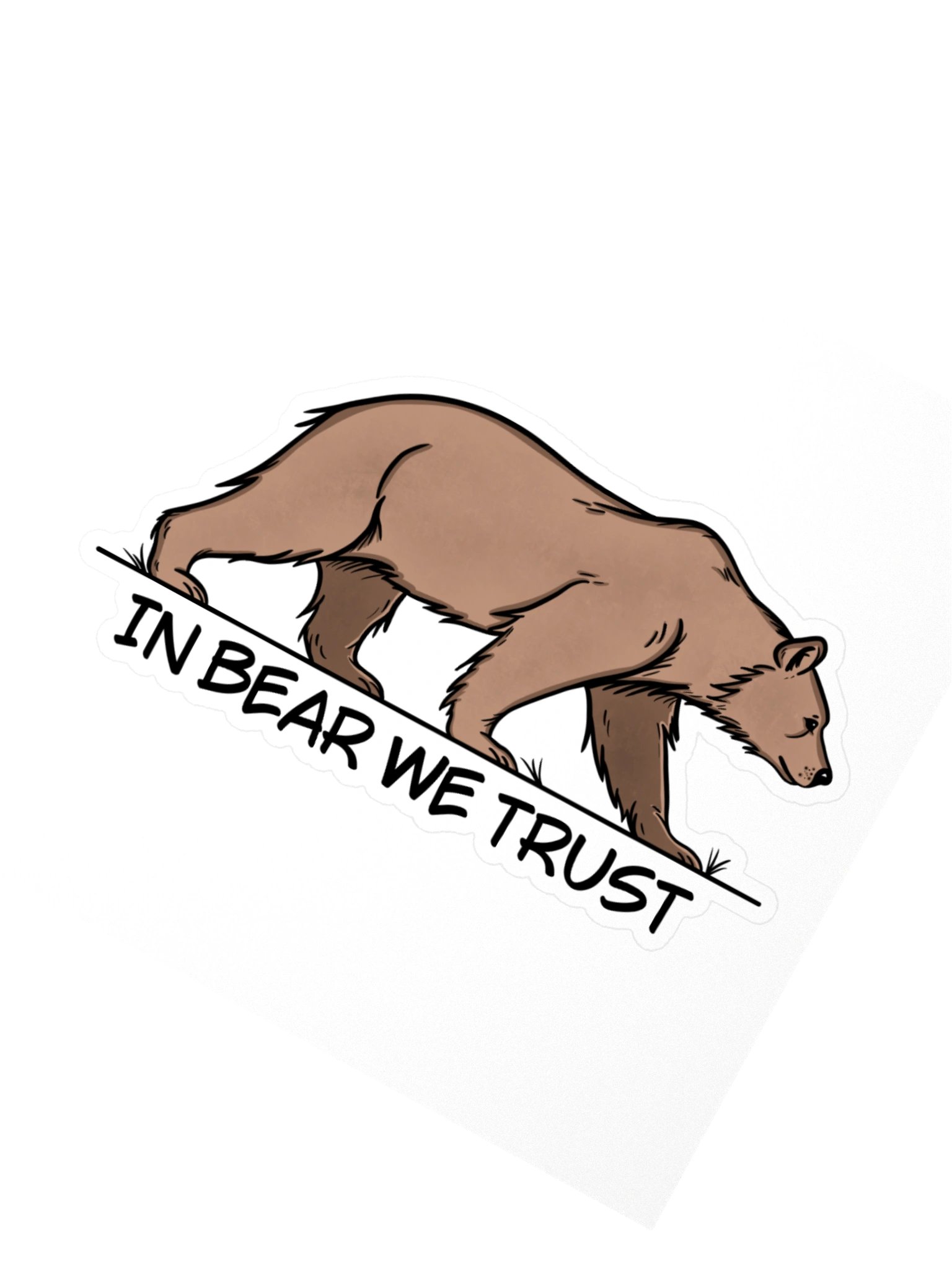 In Bear We Trust Kiss Cut Sticker product image (2)