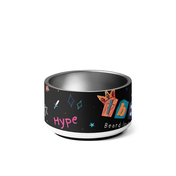 Doodle Pattern Stainless Steel Pet Bowl product image (1)