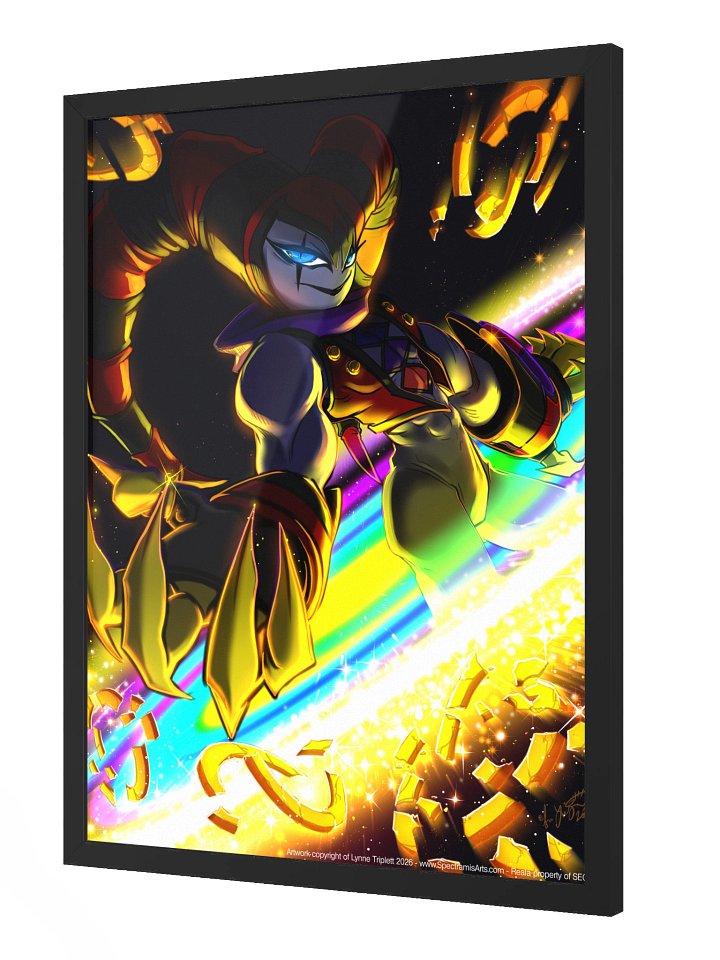 "Shattered Dreams" - Reala from NiGHTS into dreams... framed fanart print product image (2)