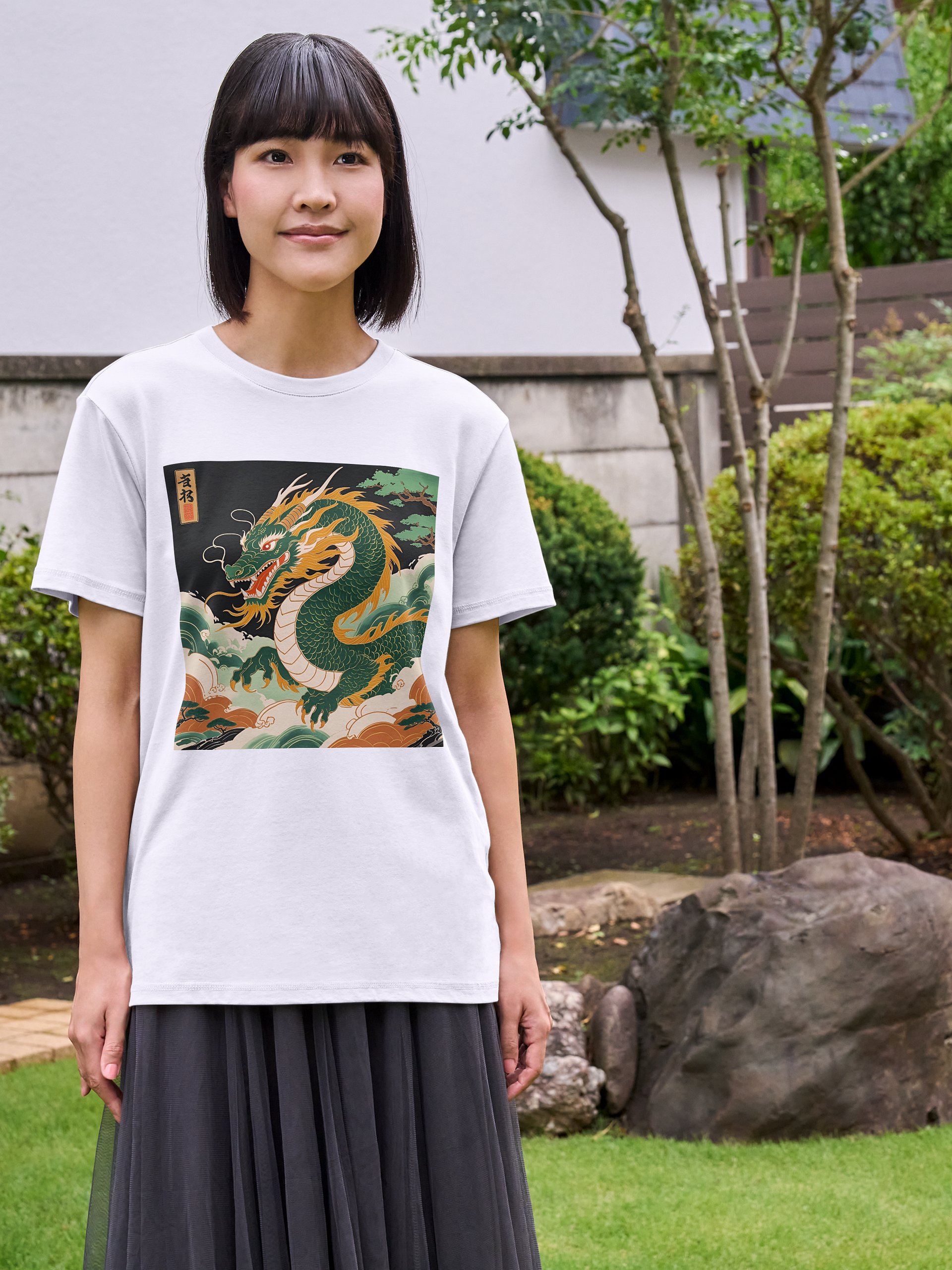 Ryoshin - Fukutsu no Ryu (Indomitable Dragon), Ancient Ryū Collection, T-Shirt, Front Design product image (4)