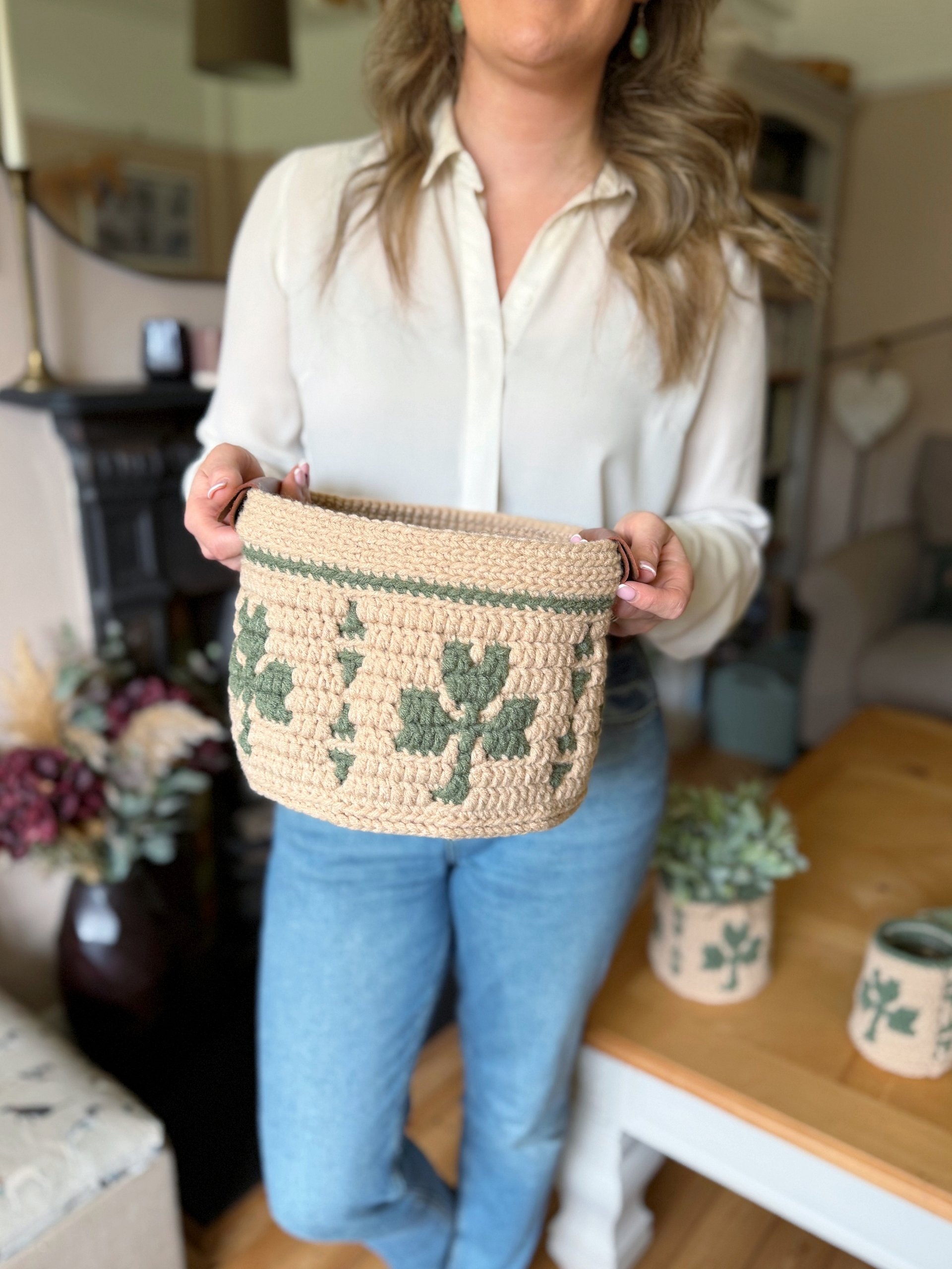 Shamrock Baskets Mosaic Crochet Pattern product image (3)