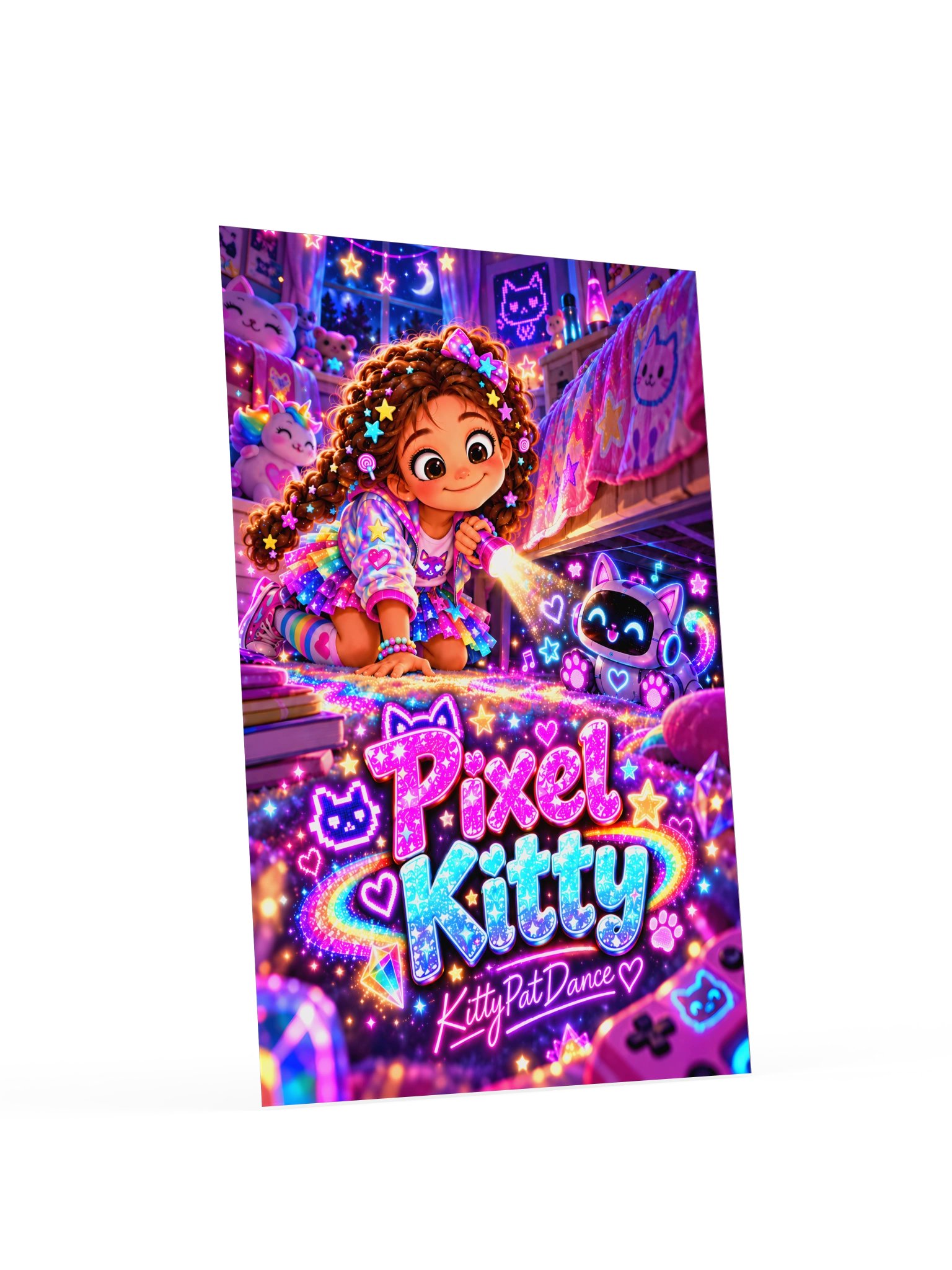 Pixel Kitty Poster | Three Pounds of Glitter product image (3)