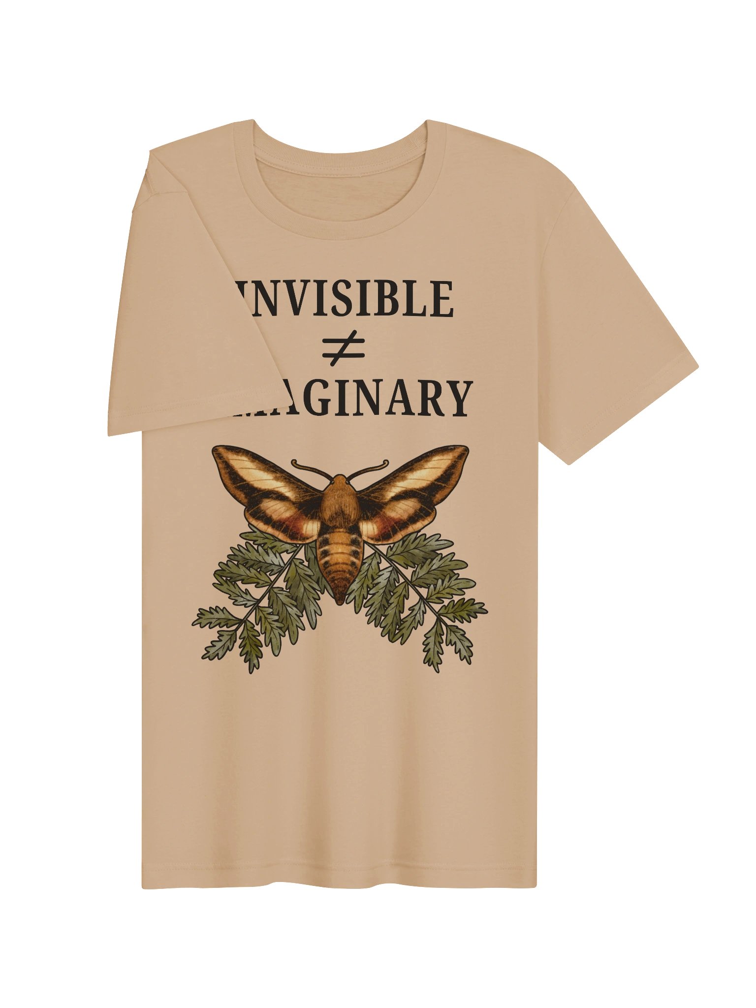 Invisible Illness Shirt | Invisible Not Imaginary Moth Tee product image (3)