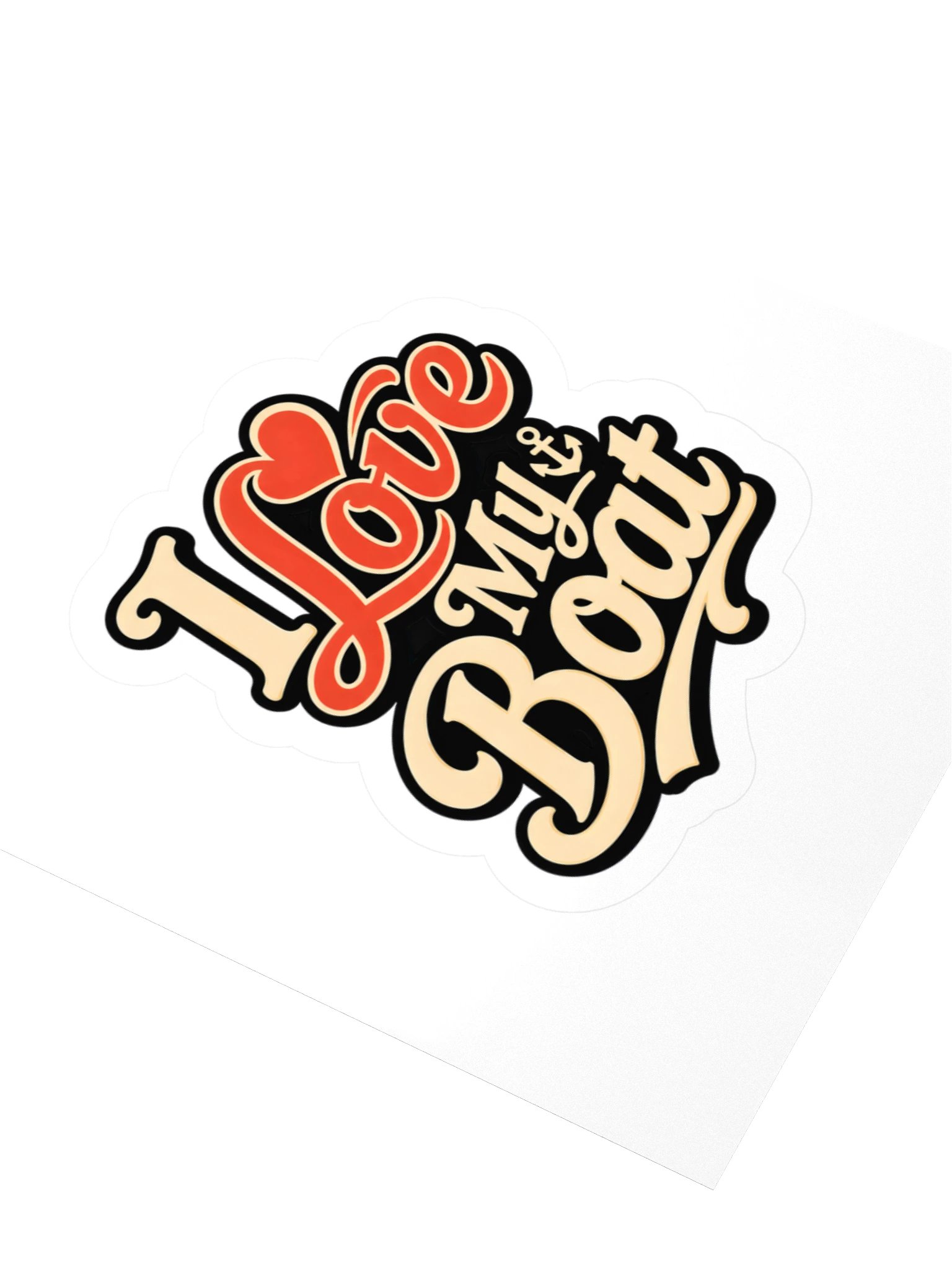 I Love My Boat Sticker product image (3)