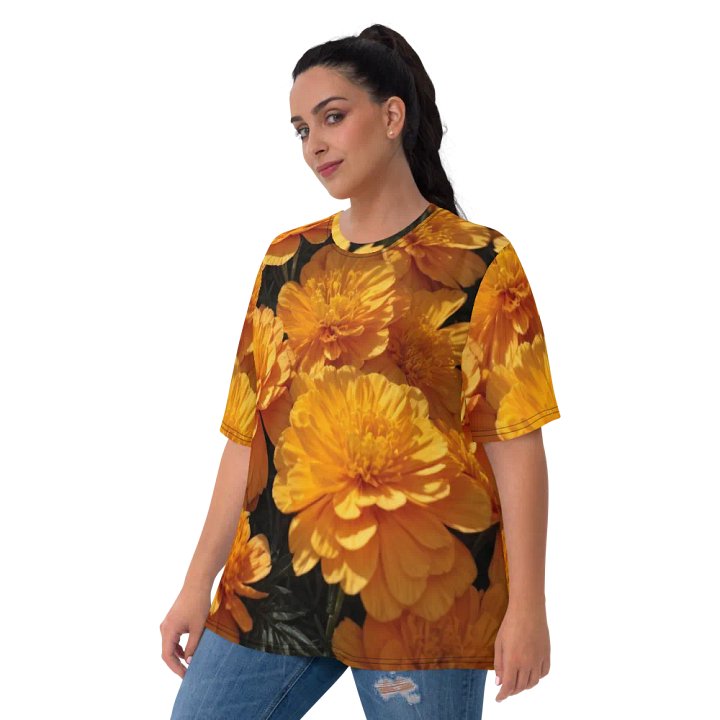 Marigold Mosaic: Vibrant Blooms Tees product image (1)