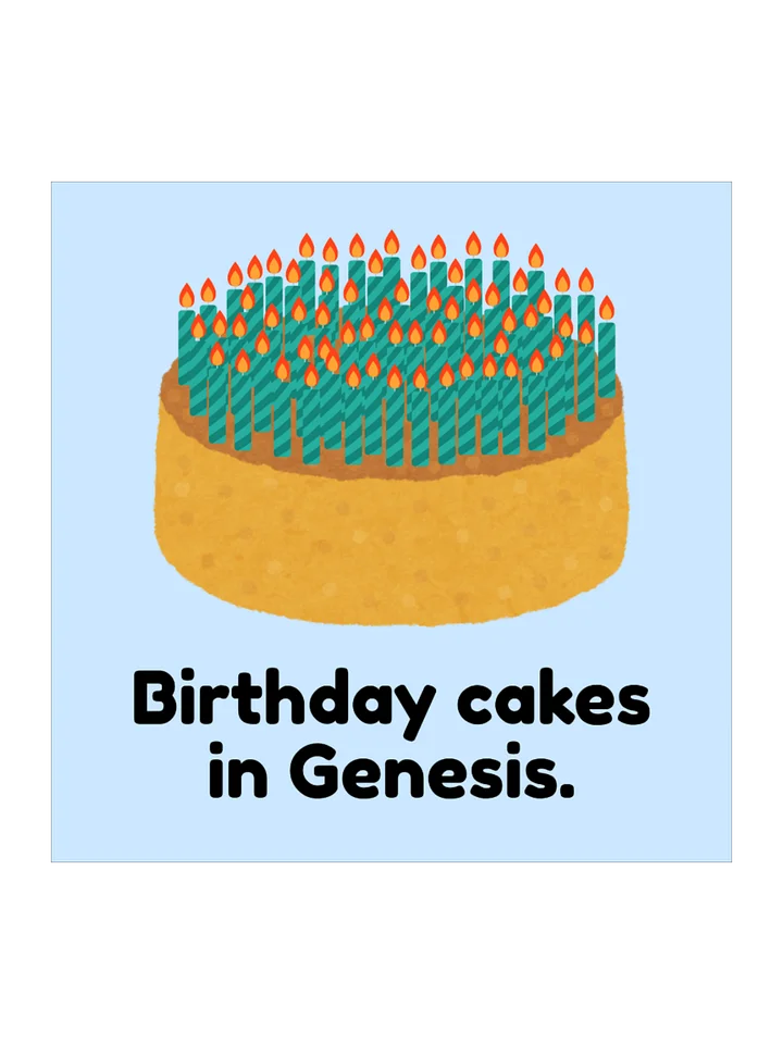 Birthday Cakes in Genesis - Sticker product image (2)