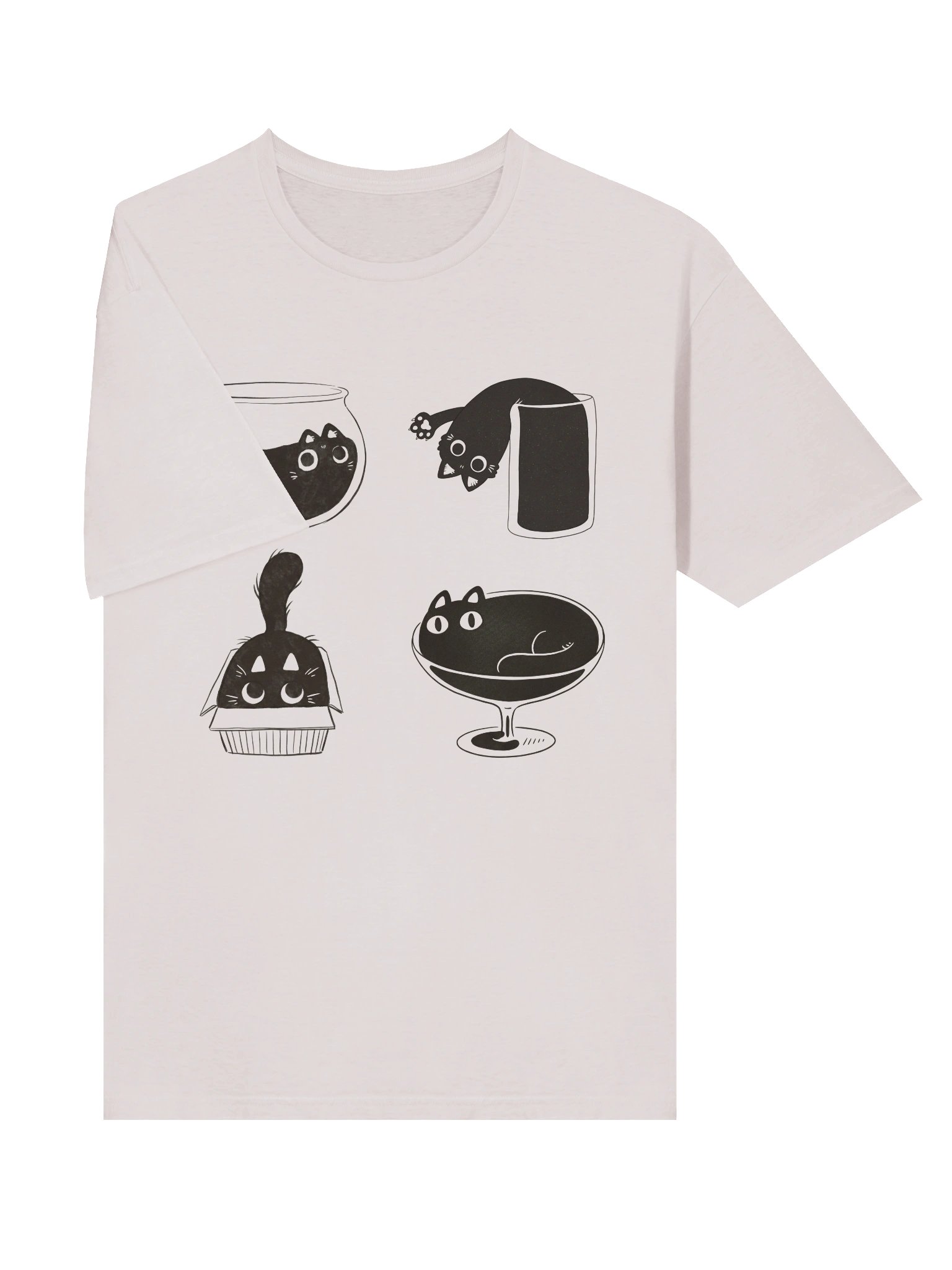 Cup & Bowl Cats T-Shirt product image (26)
