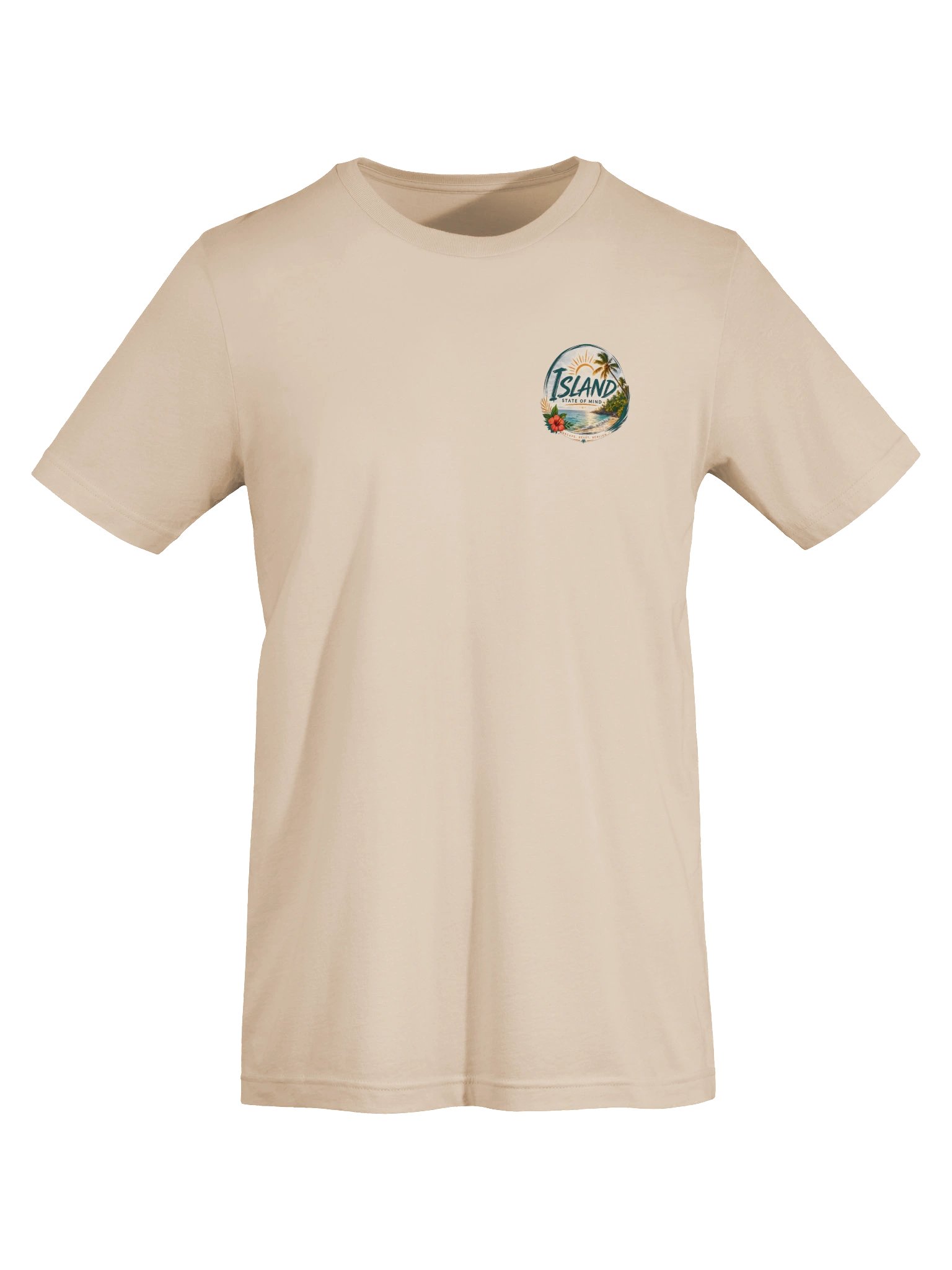 Island State of Mind Tropical Escape Tee - Cream product image (9)