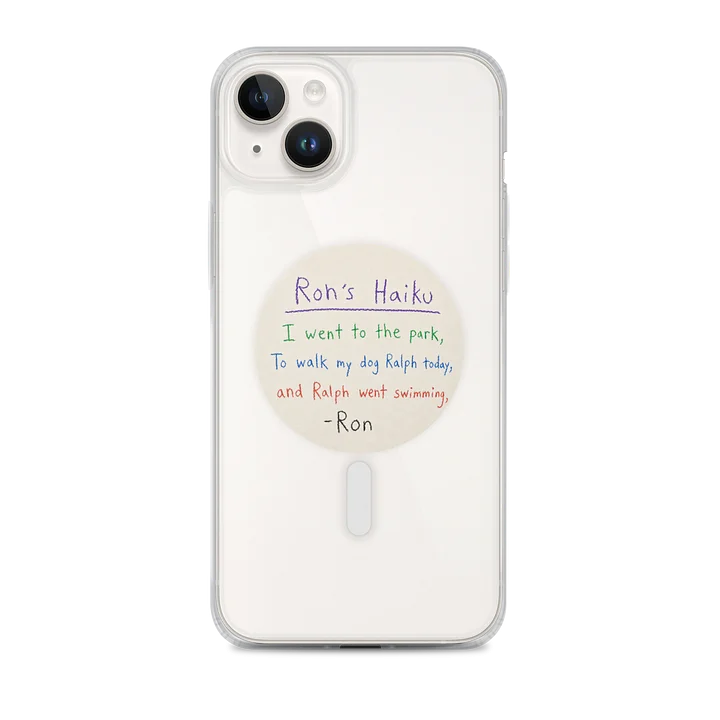 Ron's Haiku Phone Case product image (1)