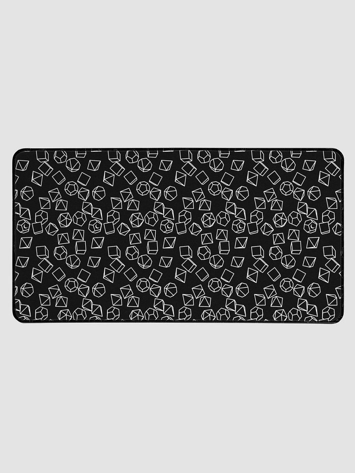 Dicefall Neoprene Desk Mat–Black product image (1)