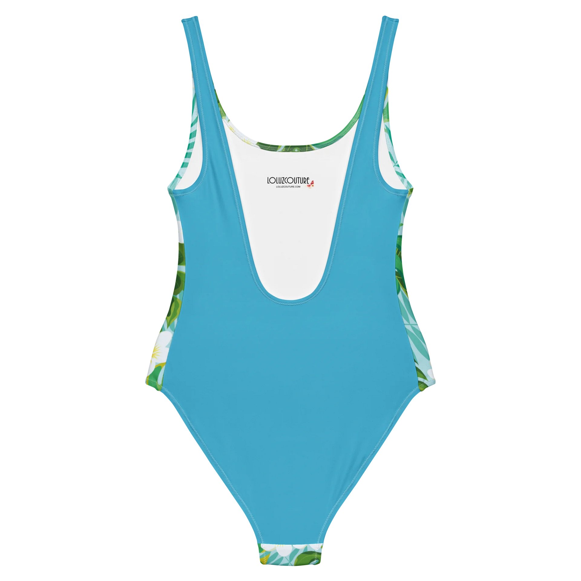 Tropical Monstera & Plumeria One-Piece Swimsuit product image (5)