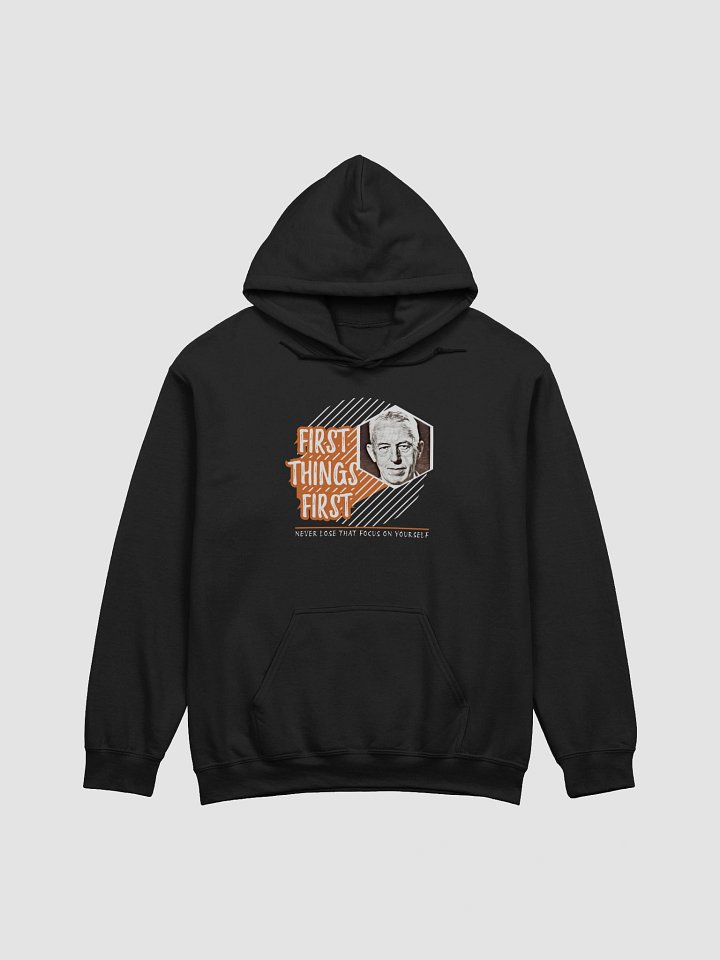 Slogan #3 First Things First Hoodie product image (1)
